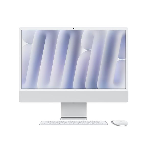 Apple iMac da 24 pollici con display Retina 4.5K: chip Apple M4 con CPU a 10 core e GPU a 10 core, 24GB, SSD da 512GB - Argento